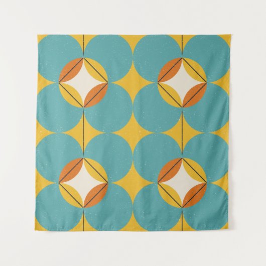 Abstract, geometrisch Scandinavisch patroon. Wandkleed (Voorkant)