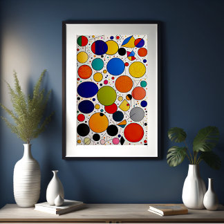 Abstract Geometrisch Schilderen 2:3 Poster