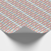 Abstract Geometrisch Stamlijn Patroon Cadeaupapier (Hoek)