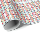 Abstract Geometrisch Stamlijn Patroon Cadeaupapier (Rol Hoek)