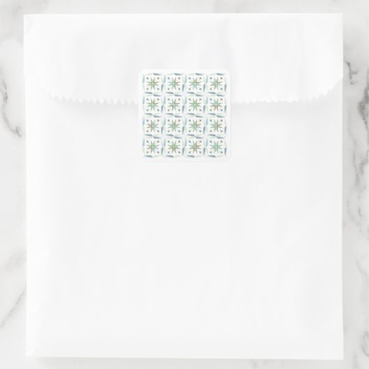 Abstract Geometrisch Tegelpatroon Ontwerp Sticker (Tas)
