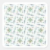 Abstract Geometrisch Tegelpatroon Ontwerp Sticker (Voorkant)