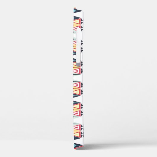 Abstract geometrisch tribale lijnpatroon Case-Mate iPhone case (Achterkant / Links)