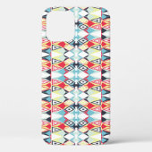 Abstract geometrisch tribale lijnpatroon Case-Mate iPhone case (Achterkant)