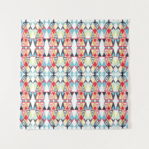 Abstract geometrisch tribale lijnpatroon wandkleed