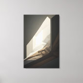 Abstract Geometrisch Tunnel Licht Design Canvas Afdruk (Voorkant)