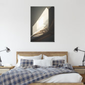 Abstract Geometrisch Tunnel Licht Design Canvas Afdruk (Insitu (Slaapkamer))