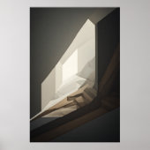 Abstract geometrisch tunnellichtontwerp poster (Voorkant)