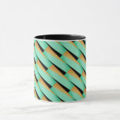 Abstract Geometrisch/Turquoise Zwart & Tans Mok (Midden)