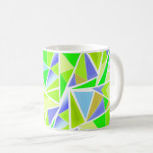 Abstract, geometrisch, veelhoekig koffiemok (Voorkant rechts)