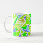Abstract, geometrisch, veelhoekig koffiemok (Links)