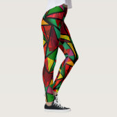 Abstract , geometrisch , veelhoekig leggings (Rechts)