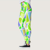Abstract , geometrisch , veelhoekig leggings (Links)