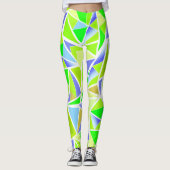 Abstract , geometrisch , veelhoekig leggings (Voorkant)