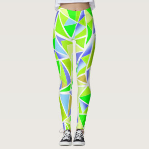 Abstract , geometrisch , veelhoekig leggings