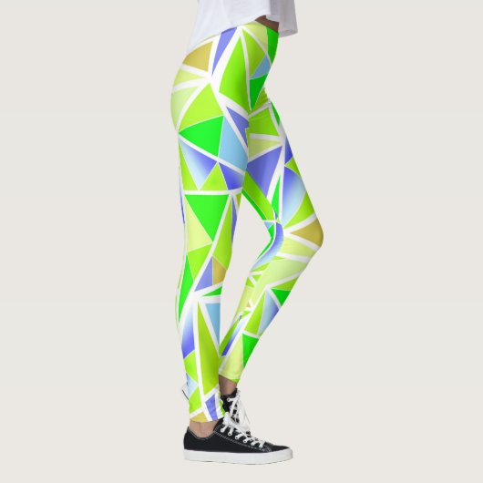 Abstract , geometrisch , veelhoekig leggings (Rechts)