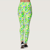 Abstract , geometrisch , veelhoekig leggings (Achterkant)