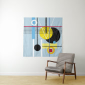 Abstract geometrisch: veelkleurige achtergrond wandkleed (In Situ (horizontaal))