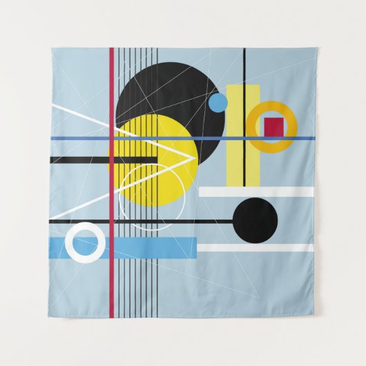 Abstract geometrisch: veelkleurige achtergrond wandkleed (Voorkant)