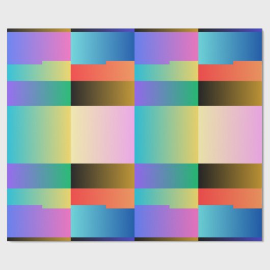 Abstract geometrisch verloop cadeaupapier (Vlak)