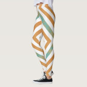 Abstract geometrisch vierkant ontwerp leggings (Links)