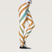 Abstract geometrisch vierkant ontwerp leggings (Rechts)
