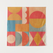 Abstract Geometrisch: Vintage Papierstructuur Wandkleed (Voorkant (horizontaal))