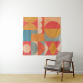 Abstract Geometrisch: Vintage Papierstructuur Wandkleed (In Situ (horizontaal))