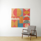 Abstract Geometrisch: Vintage Papierstructuur Wandkleed (In situ)