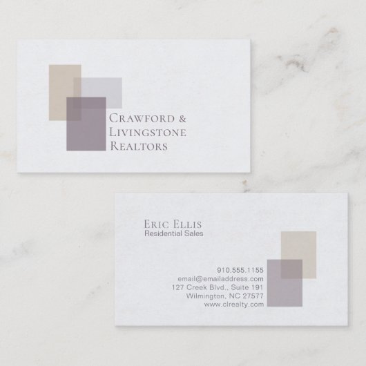 Abstract geometrisch visitekaartje (Voorkant / Achterkant)