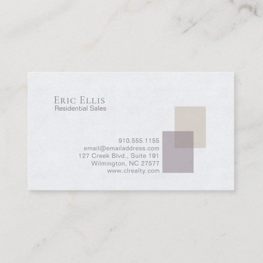 Abstract geometrisch visitekaartje (Achterkant)