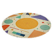 Abstract geometrisch vormontwerp snijplank (Hoek)