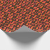 abstract geometrisch vormpatroon uit de jaren '70 cadeaupapier (Hoek)