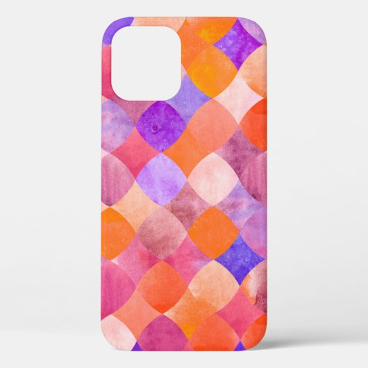 Abstract geometrisch waterverf glitter Case-Mate iPhone case (Achterkant)