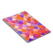 Abstract geometrisch waterverf glitter notitieboek (Rechterzijde)