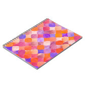 Abstract geometrisch waterverf glitter notitieboek (Linkerzijde)