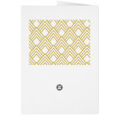 Abstract geometrisch, wit en goud (Achterkant)