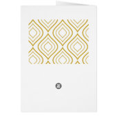 Abstract geometrisch, wit en goud (Achterkant)