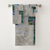 Abstract Geometrische Abalone en moeder van parelt Bad Handdoek (Insitu)
