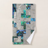 Abstract Geometrische Abalone en moeder van parelt Bad Handdoek (Handdoek)
