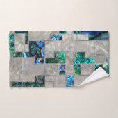 Abstract Geometrische Abalone en moeder van parelt Bad Handdoek (Handdoek)