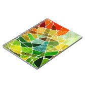 abstract geometrische grijpachtergrond, grijp notitieboek (Linkerzijde)