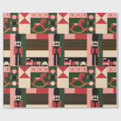 Abstract Geometrische kerstspeelgoed  Cadeaupapier (Vlak)
