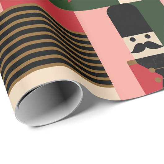 Abstract Geometrische kerstspeelgoed  Cadeaupapier (Rol Hoek)