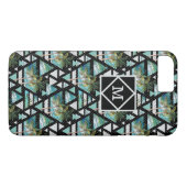 Abstract Geometrische palmen en golven Case-Mate iPhone Case (Achterkant (Horizontaal))