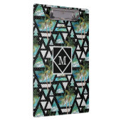 Abstract Geometrische palmen en golven Klembord (Rechts)