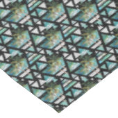 Abstract Geometrische palmen en golven Tafelkleed (Gekanteld)