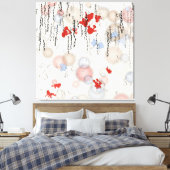 Abstract geometrische schilderij canvas afdruk (Insitu (Slaapkamer))