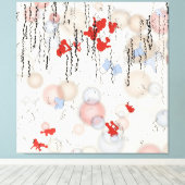 Abstract geometrische schilderij canvas afdruk (Insitu (Houten vloer))