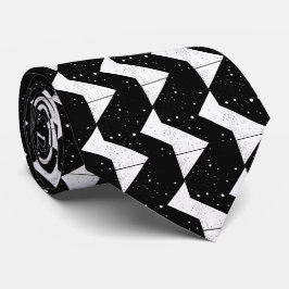 Abstract Geometrische Sterrennacht Heren Zijden St Stropdas